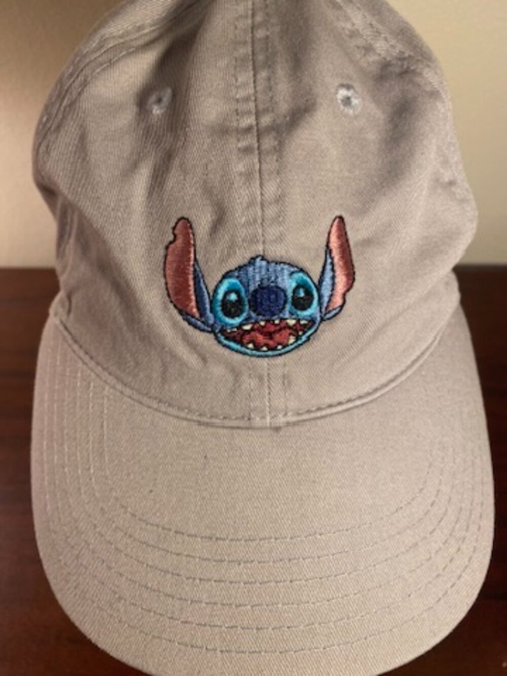 Disney Lilo & Stitch Embroidered Beige Baseball Cap O/S